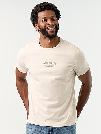 T-shirt imprimé fantaisie à manches courtes