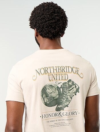 T-shirt imprimé fantaisie à manches courtes