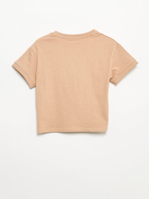 T-shirt imprimé fantaisie à manches courtes - Kiabi