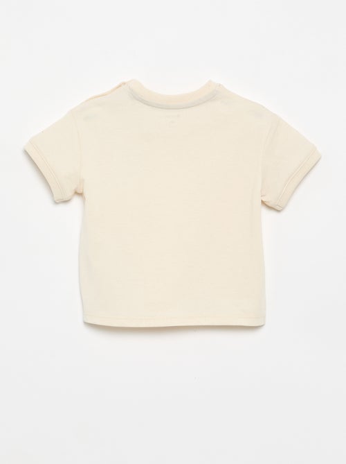 T-shirt imprimé fantaisie à manches courtes - Kiabi