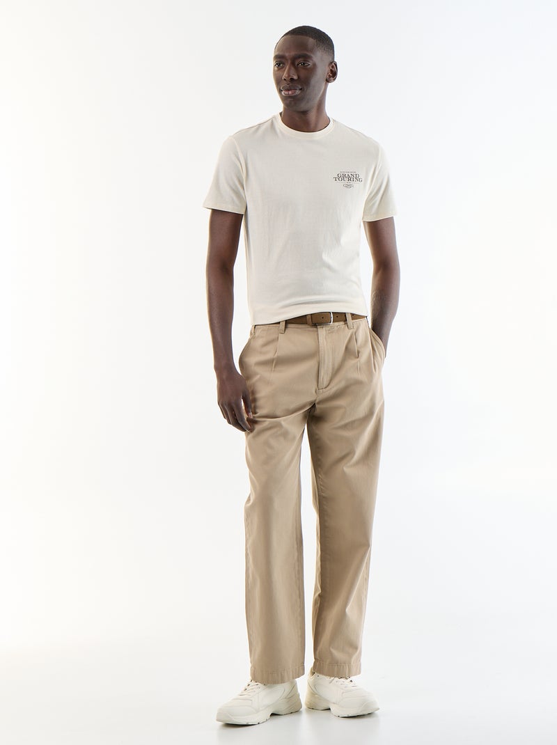 T-shirt imprimé fantaisie à manches courtes Blanc - Kiabi