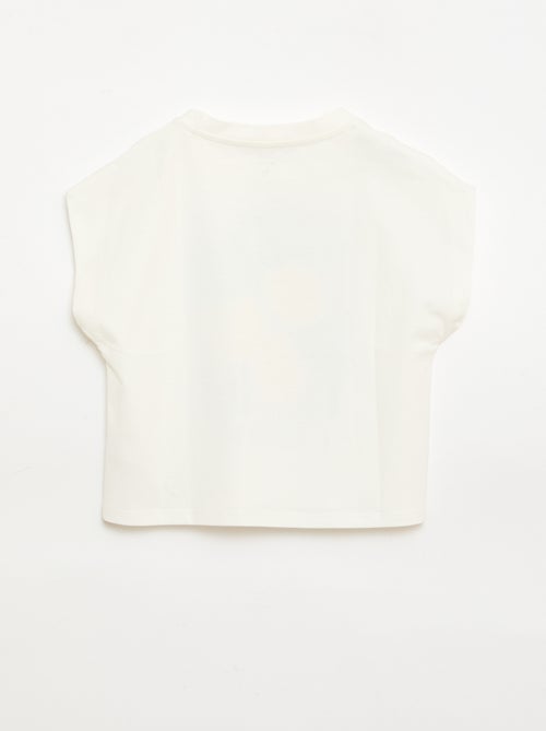 T-shirt imprimé fantaisie à manches courtes - Kiabi