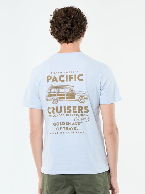 T-shirt imprimé fantaisie à manches courtes - Kiabi