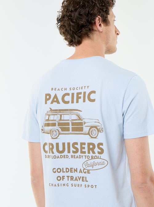 T-shirt imprimé fantaisie à manches courtes - Kiabi