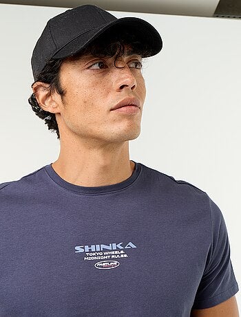 T-shirt imprimé fantaisie à manches courtes
