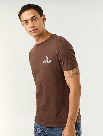 T-shirt imprimé fantaisie à manches courtes