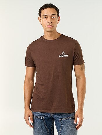 T-shirt imprimé fantaisie à manches courtes