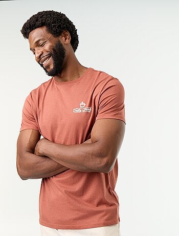 T-shirt imprimé fantaisie à manches courtes