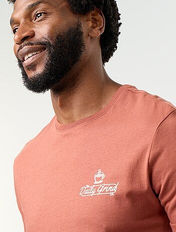 T-shirt imprimé fantaisie à manches courtes