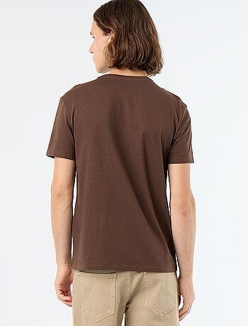 T-shirt imprimé fantaisie à manches courtes