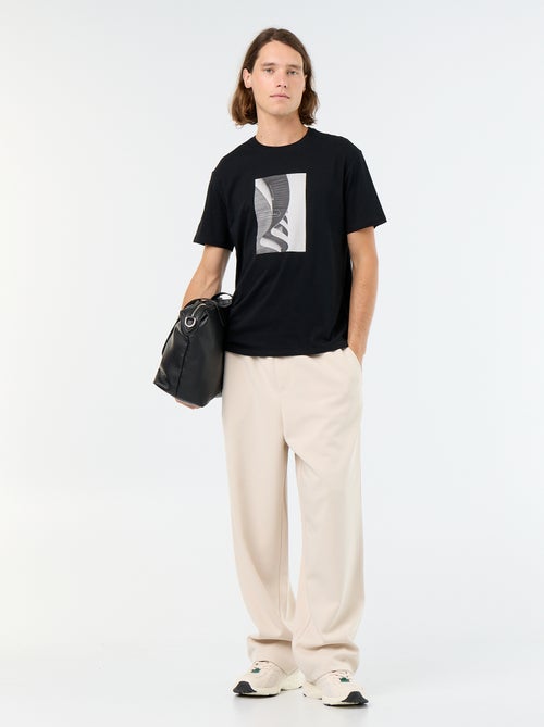 T-shirt imprimé fantaisie à manches courtes - Kiabi