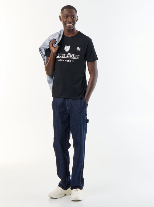 T-shirt imprimé fantaisie à manches courtes - Kiabi