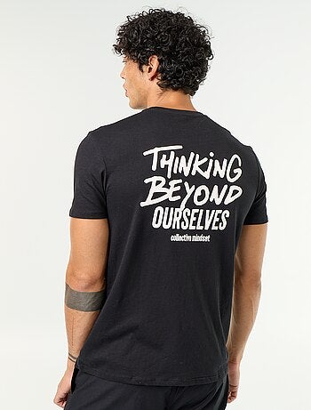T-shirt imprimé fantaisie à manches courtes