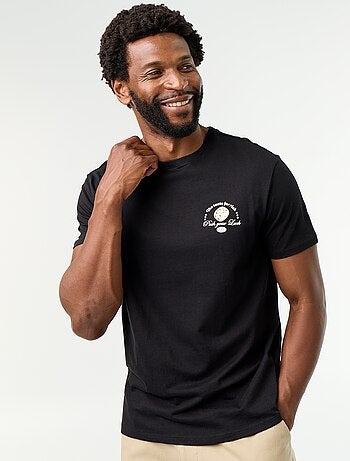 T-shirt imprimé fantaisie à manches courtes