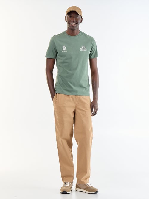 T-shirt imprimé fantaisie à manches courtes - Kiabi