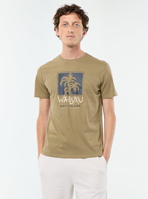 T-shirt imprimé fantaisie à manches courtes - Kiabi T-shirt imprimé fantaisie à manches courtes - Kiabi