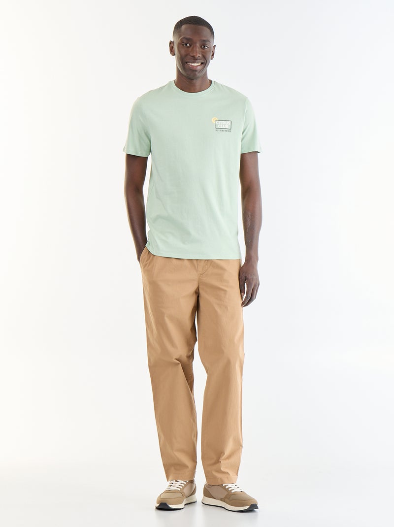 T-shirt imprimé fantaisie à manches courtes Vert - Kiabi
