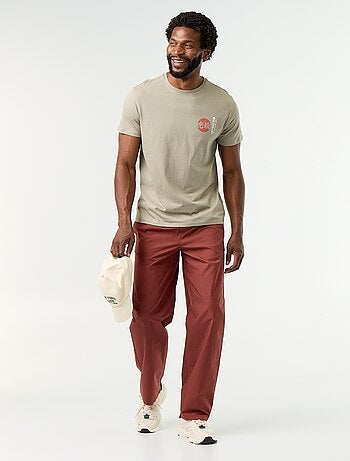 T-shirt imprimé fantaisie à manches courtes