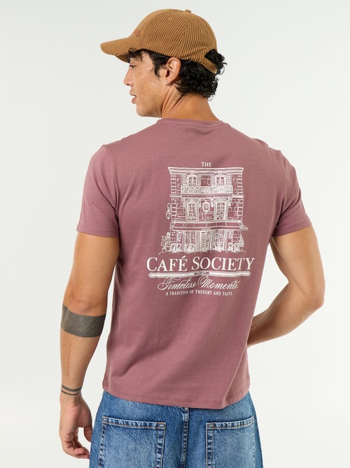 T-shirt imprimé fantaisie à manches courtes - Kiabi T-shirt imprimé fantaisie à manches courtes - Kiabi