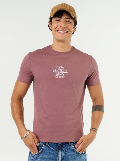 T-shirt imprimé fantaisie à manches courtes - Kiabi T-shirt imprimé fantaisie à manches courtes - Kiabi