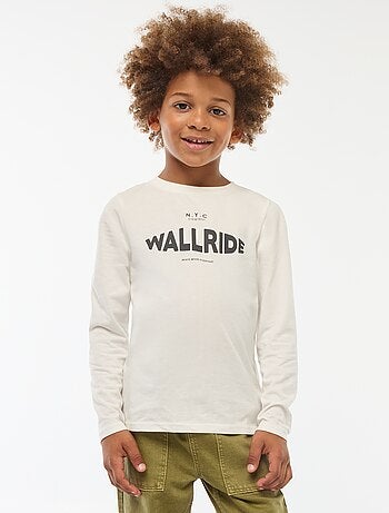 T-shirt imprimé fantaisie à manches longues