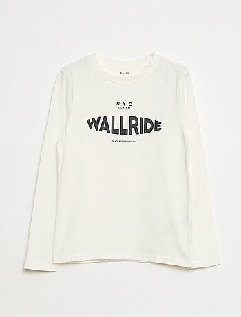 T-shirt imprimé fantaisie à manches longues
