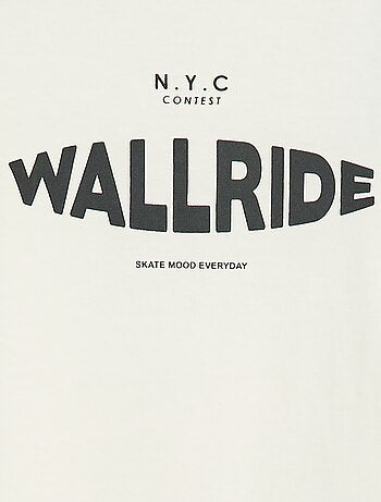 T-shirt imprimé fantaisie à manches longues