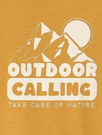 T-shirt imprimé fantaisie à manches longues