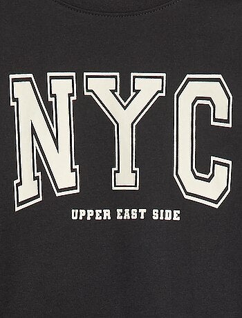 T-shirt imprimé fantaisie à manches longues