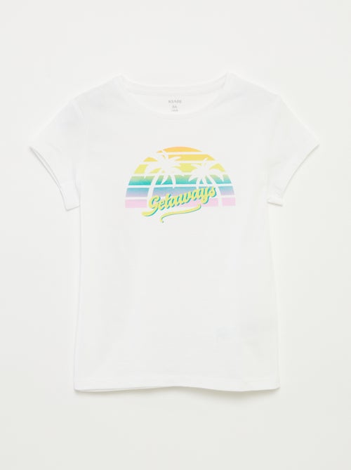 T-shirt imprimé fantaisie - Kiabi