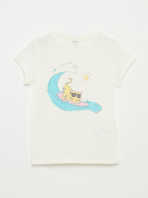 T-shirt imprimé fantaisie - Kiabi