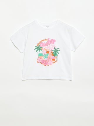T-shirt imprimé fantaisie