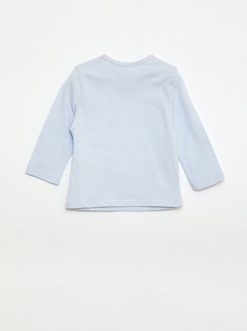 T-shirt imprimé fantaisie Bleu - Kiabi