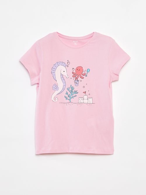 T-shirt imprimé fantaisie - Kiabi