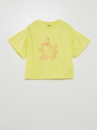 T-shirt imprimé 'fruits' manches courtes