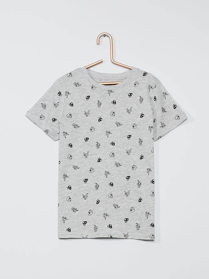 T-shirt imprimé gris - Kiabi