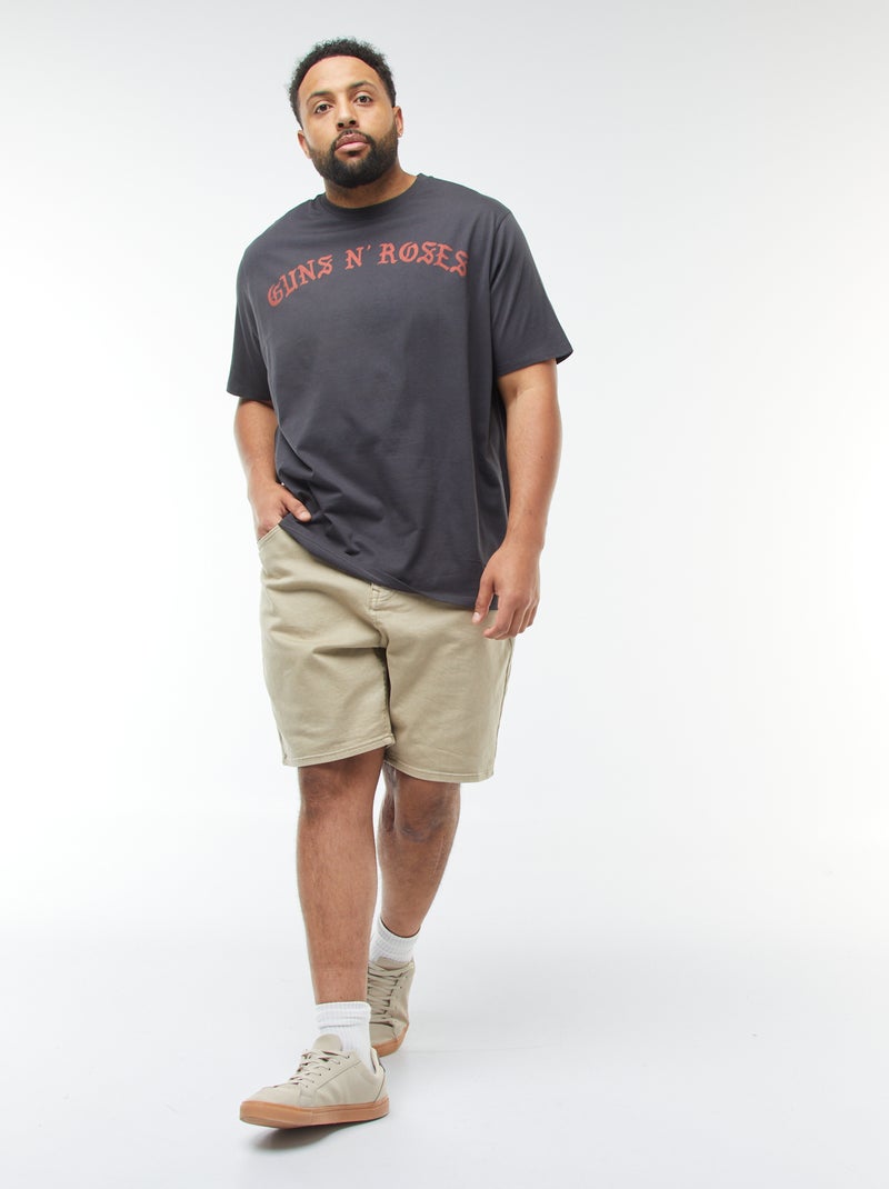 T-shirt imprimé 'Guns N'Roses' à manches courtes Noir - Kiabi