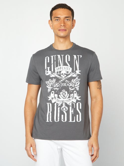 T-shirt imprimé 'Guns N'Roses' - Kiabi