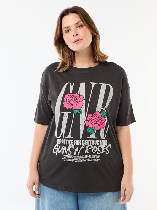 T-shirt imprimé 'Guns N'Roses' manches courtes - Kiabi