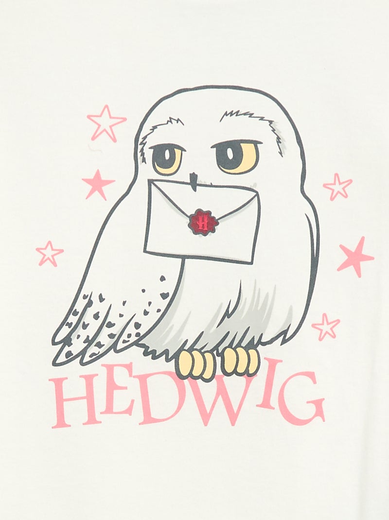 T-shirt imprimé 'Harry Potter' en jersey coton uni Blanc - Kiabi