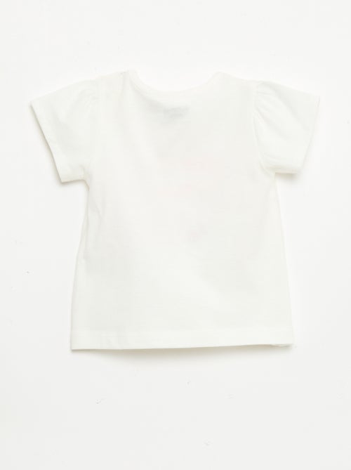 T-shirt imprimé imprimé 'Hello kitty' en relief - Kiabi