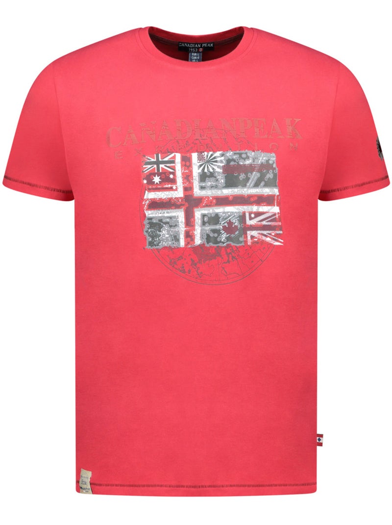 T-shirt imprimé jaloneak – canadian peak Rouge - Kiabi