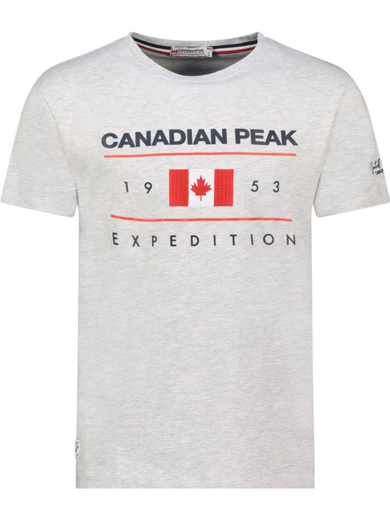 T-shirt imprimé jezoleak – canadian peak Gris clair - Kiabi