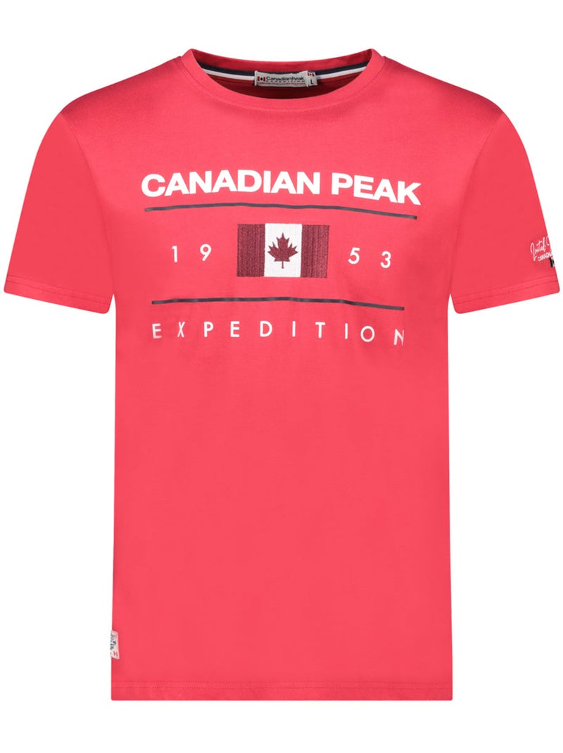 T-shirt imprimé jezoleak – canadian peak Rouge - Kiabi