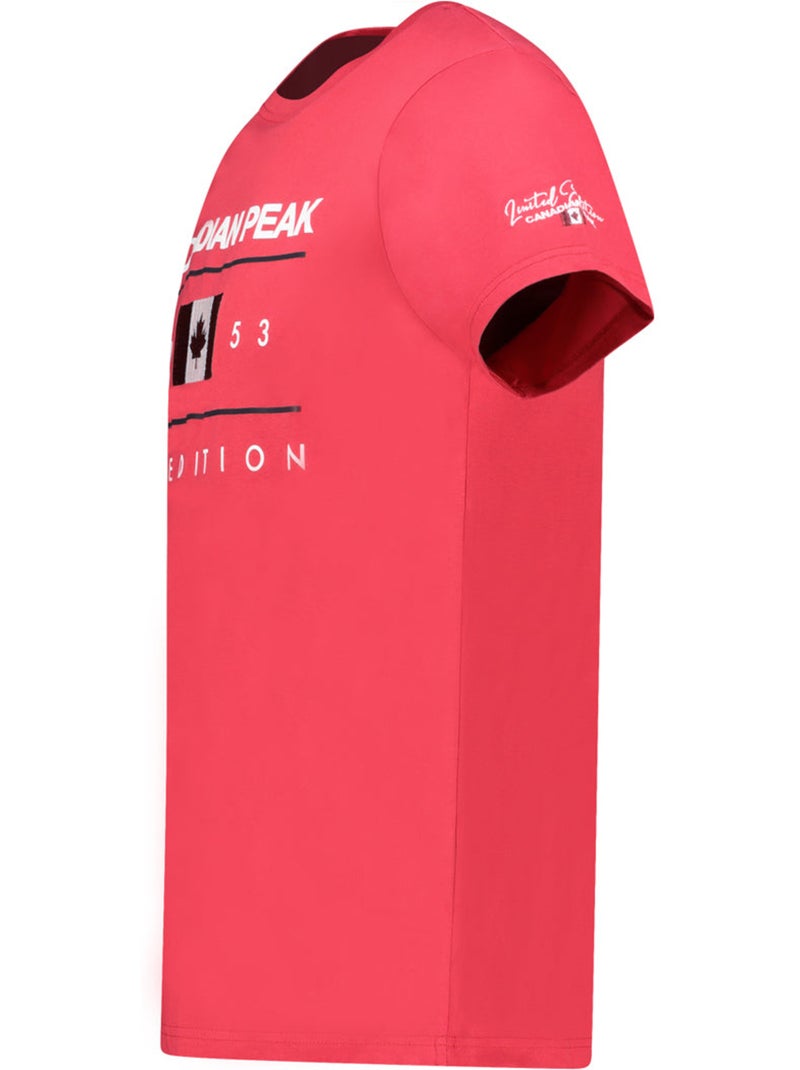 T-shirt imprimé jezoleak – canadian peak Rouge - Kiabi