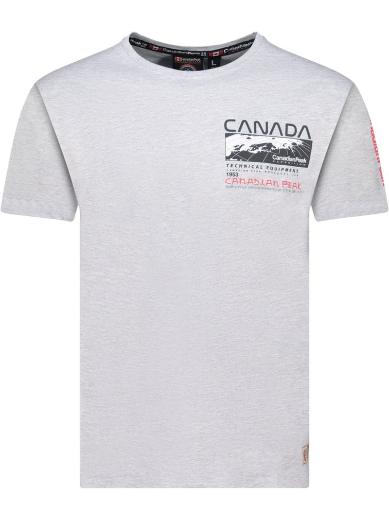 T-shirt imprimé jholmeak – canadian peak Gris clair - Kiabi