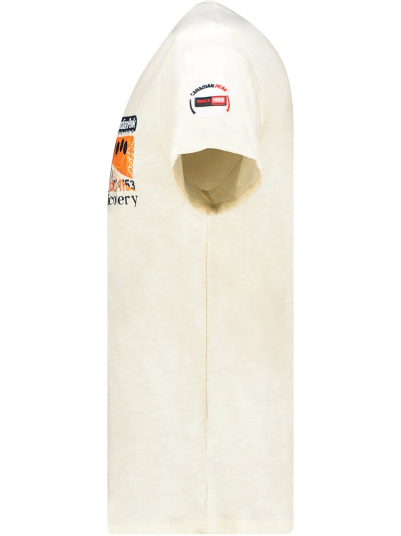 T-shirt imprimé jiveak – canadian peak Blanc cassé - Kiabi
