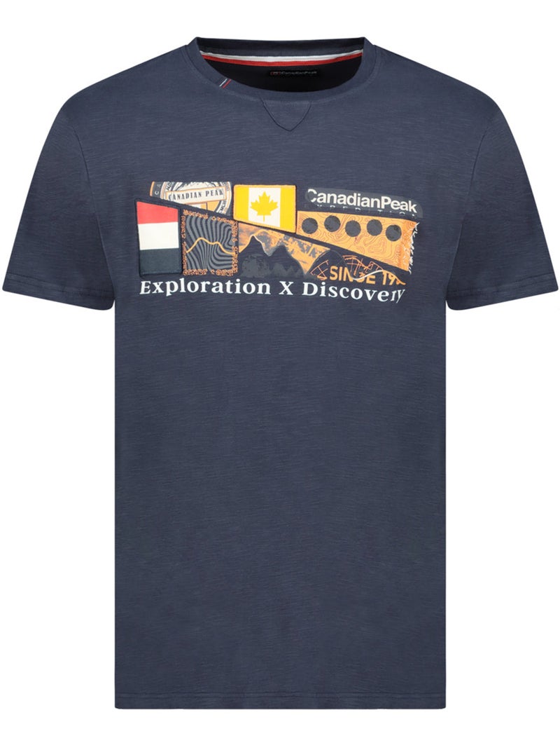 T-shirt imprimé jiveak – canadian peak Bleu marine - Kiabi