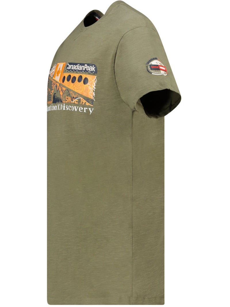 T-shirt imprimé jiveak – canadian peak Kaki - Kiabi
