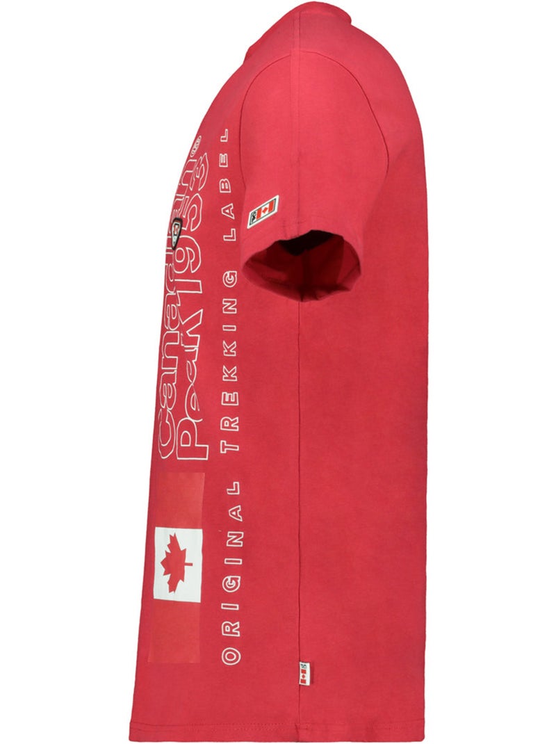 T-shirt imprimé jogoeak – canadian peak Rouge - Kiabi